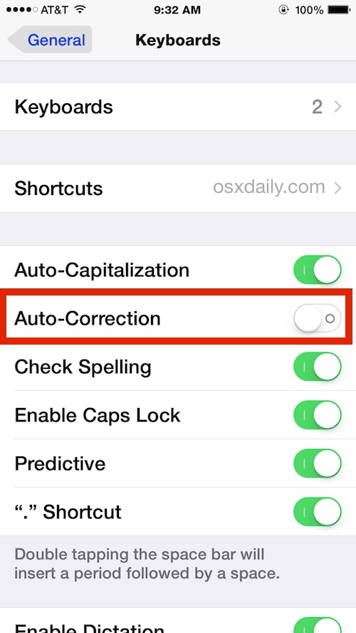 iphone-disable-autocorrect